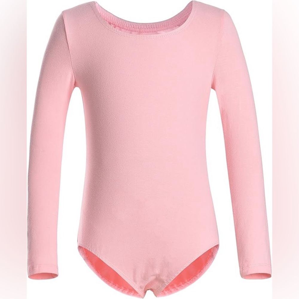 DANSHOW Girls' Long Sleeve Purple Leotard